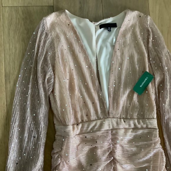 Simons Party Dress - Rouched with small sequins - NWT - M - Picture 3 of 5